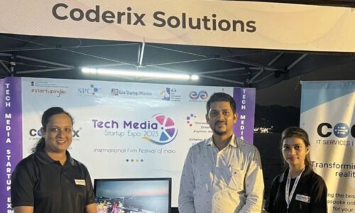 rixcast by Coderix at Tech Media Startup Expo 2023, Goa.